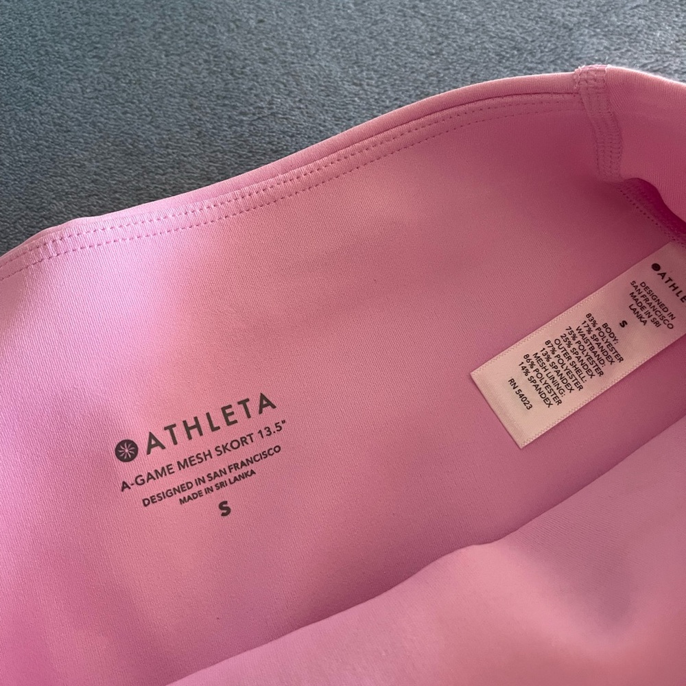 Athleta Pink A-Game Mesh Skort 13.5β in Excellent Condition - Picture 5 of 16